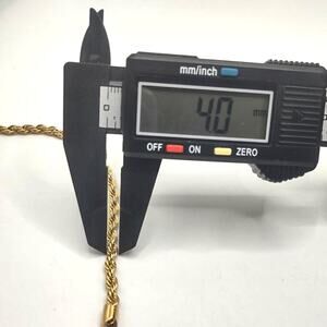 18k Gold Plated Diamond Cut Necklace Bracelet Set 4mm Anniversary Birthday Gift